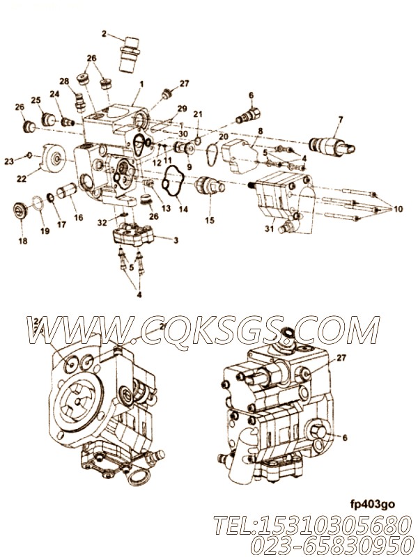 【燃油泵齿轮罩】康明斯CUMMINS柴油机的3348336 燃油泵齿轮罩