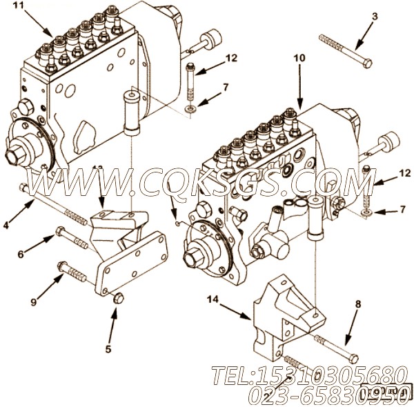 【喷油泵】康明斯CUMMINS柴油机的3093279 喷油泵