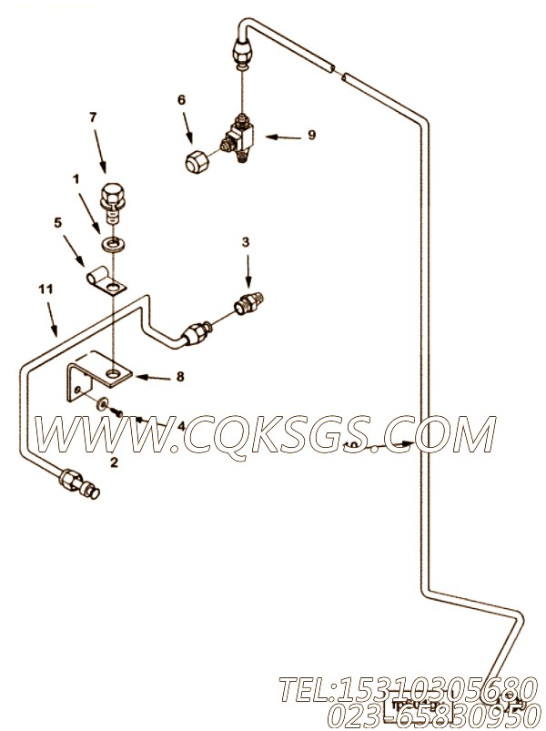 【Brkt Sol Mtg】康明斯CUMMINS柴油机的3200262 Brkt Sol Mtg