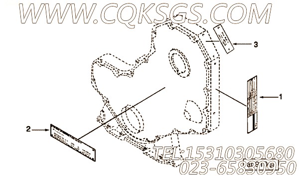 【铭牌】康明斯CUMMINS柴油机的3918891 铭牌