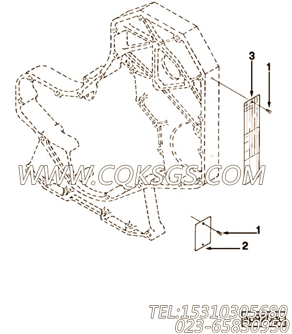 【识别标记】康明斯CUMMINS柴油机的3931458 识别标记