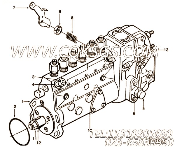 【喷油泵】康明斯CUMMINS柴油机的3911971 喷油泵