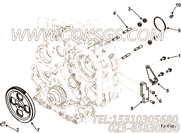 【燃油泵支架】康明斯CUMMINS柴油机的3941885 燃油泵支架
