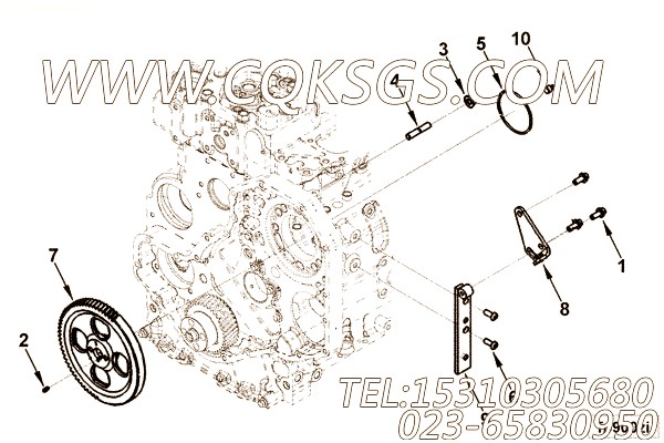【燃油泵支架】康明斯CUMMINS柴油机的3941890 燃油泵支架