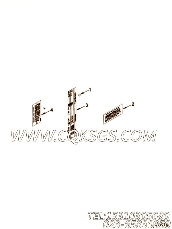 【铭牌】康明斯CUMMINS柴油机的3284916 铭牌