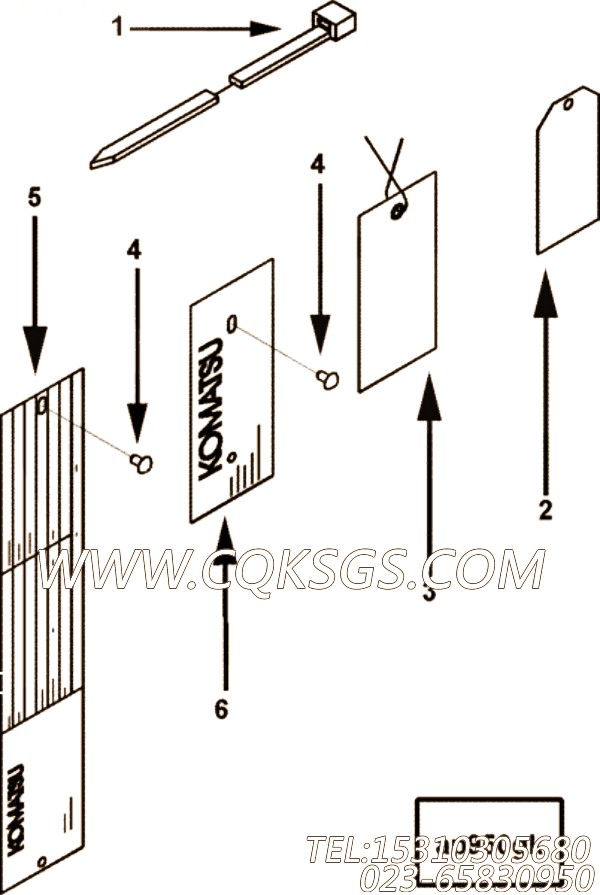 【铭牌】康明斯CUMMINS柴油机的3284134 铭牌
