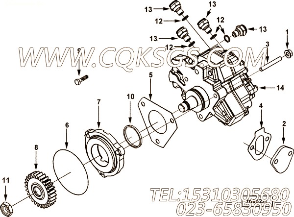 【喷油泵】康明斯CUMMINS柴油机的4896958 喷油泵