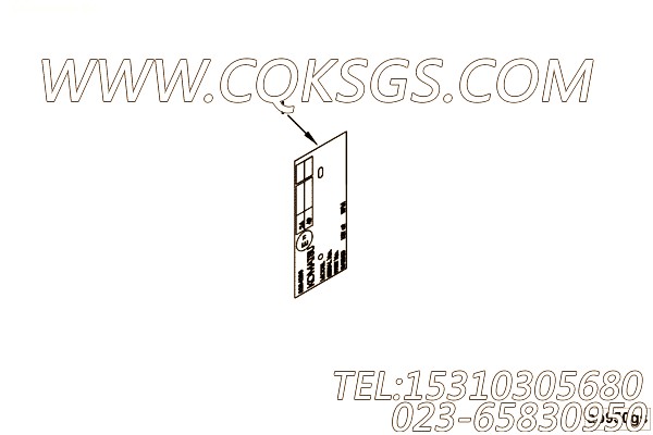 【铭牌】康明斯CUMMINS柴油机的4996962 铭牌