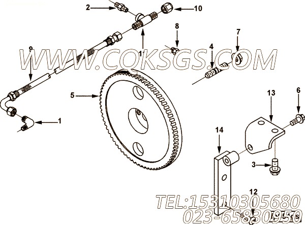 【燃油泵支架】康明斯CUMMINS柴油机的3934507 燃油泵支架