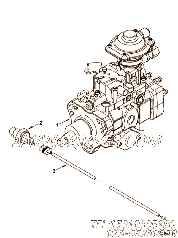 【柴油机EQB160-20的燃油喷射泵组】 康明斯燃油喷射泵,参数及图片