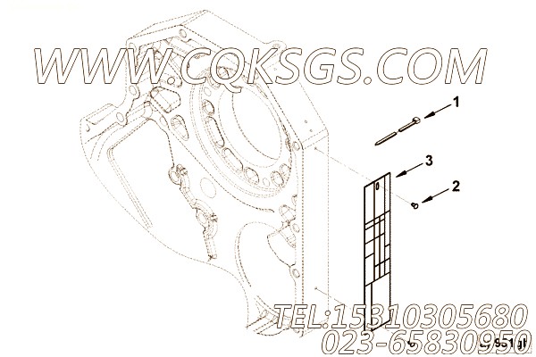 【铭牌】康明斯CUMMINS柴油机的3284222 铭牌