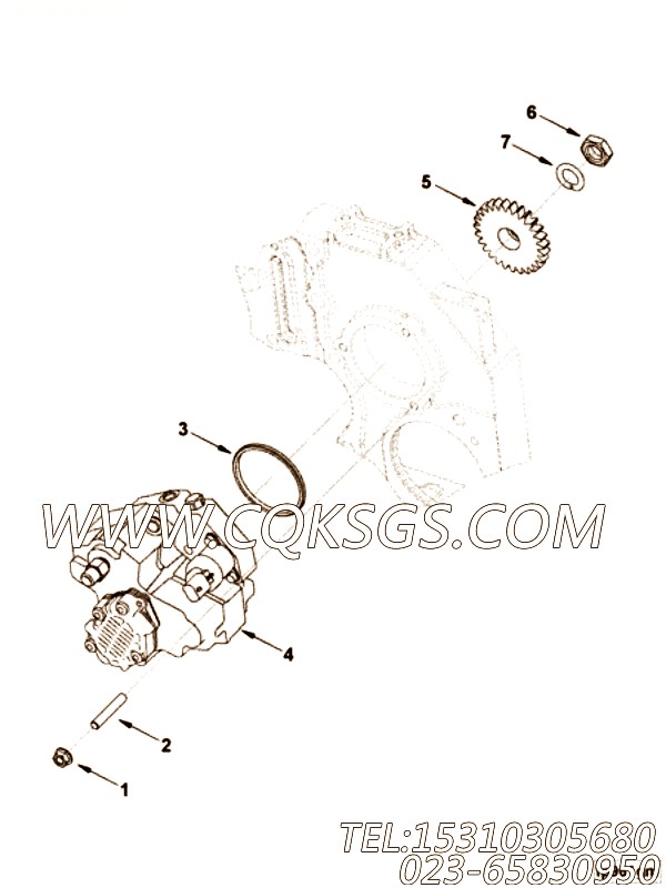 【燃油泵】康明斯CUMMINS柴油机的3970740 燃油泵