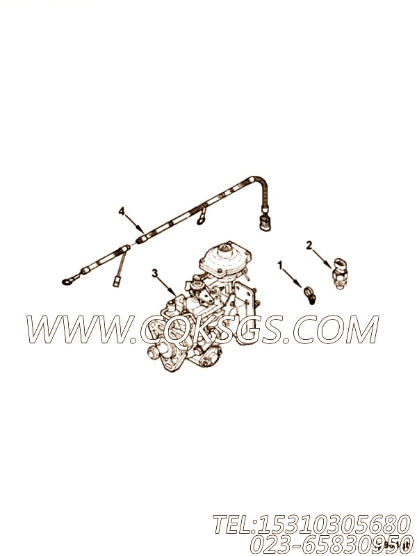 【线束】康明斯CUMMINS柴油机的4932331 线束