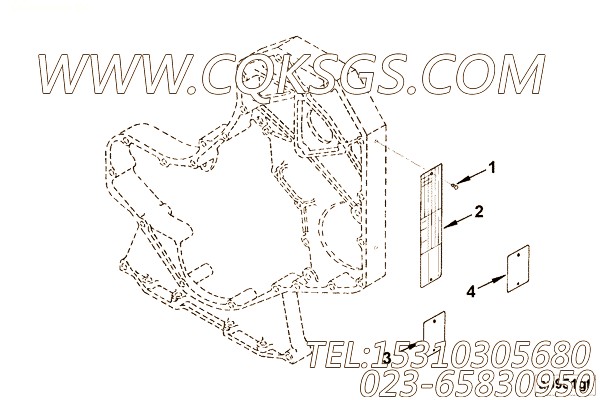 【识别标记】康明斯CUMMINS柴油机的3932705 识别标记