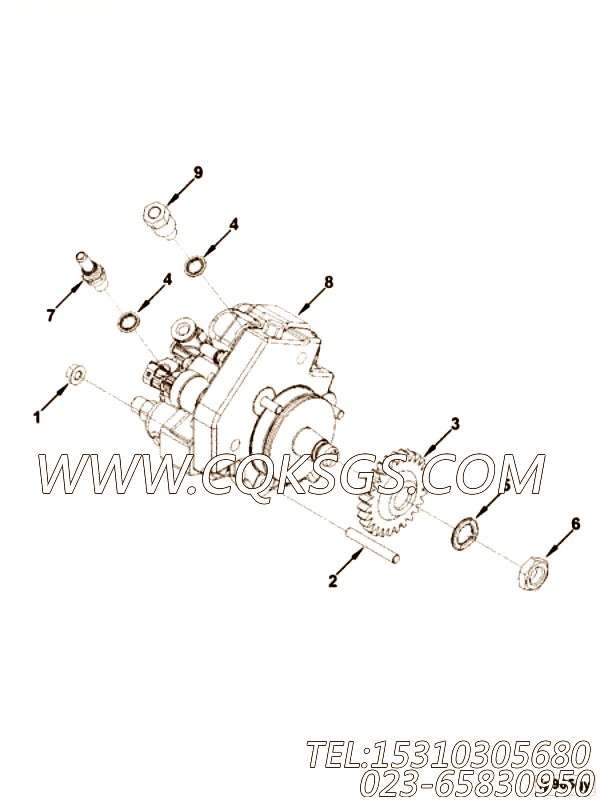【燃油泵】康明斯CUMMINS柴油机的5264256 燃油泵