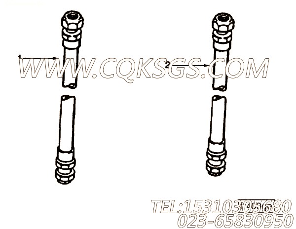 【水管】康明斯CUMMINS柴油机的AS 8042 SS 水管