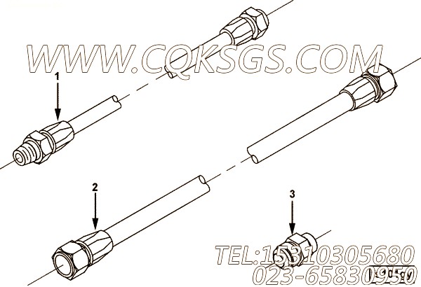 【软管】康明斯CUMMINS柴油机的AK8052M S 软管