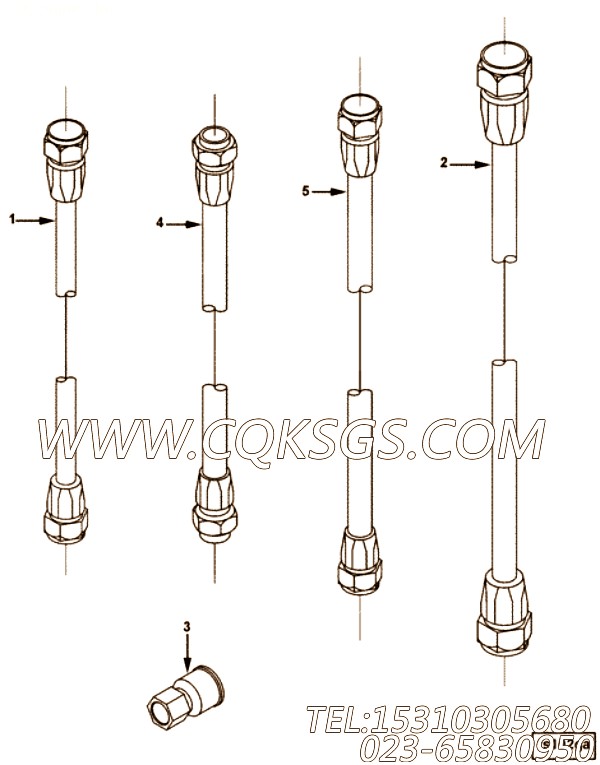 【软管】康明斯CUMMINS柴油机的AK10018S S 软管