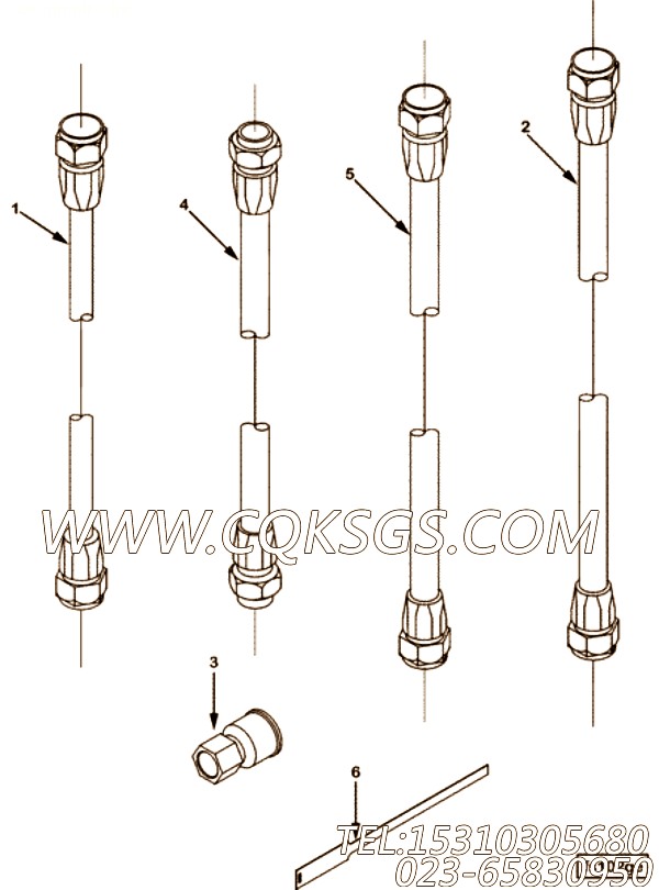 【柔性软管】康明斯CUMMINS柴油机的AK10018 SS 柔性软管