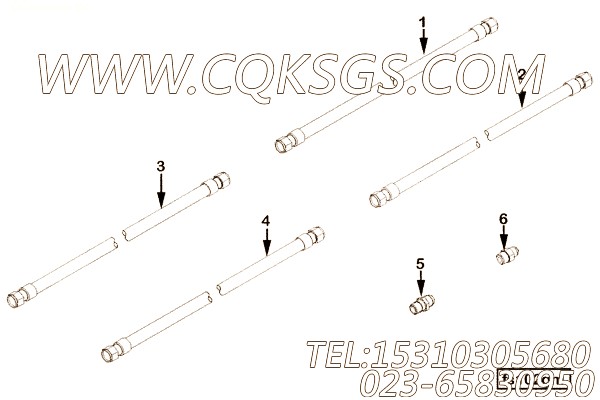 【软管】康明斯CUMMINS柴油机的AK8120S S 软管