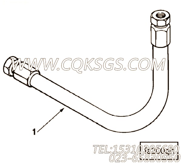 【燃油滤清器胶管】康明斯CUMMINS柴油机的AS10042 SS 燃油滤清器胶管