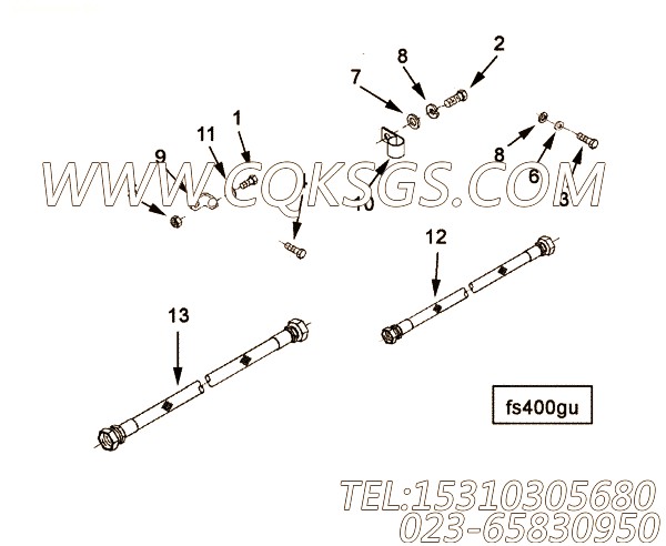 【柔性软管】康明斯CUMMINS柴油机的3286348 柔性软管