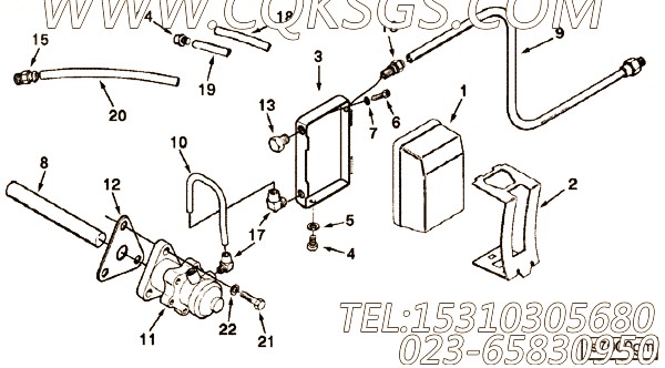 【燃油供应管】康明斯CUMMINS柴油机的C0149179600 燃油供应管