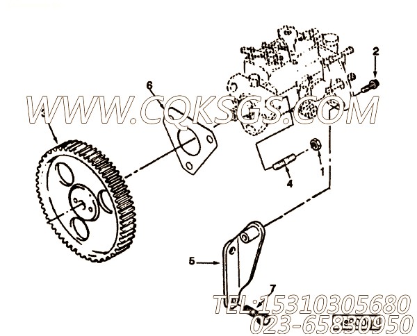 【燃油泵支架】康明斯CUMMINS柴油机的3905884 燃油泵支架
