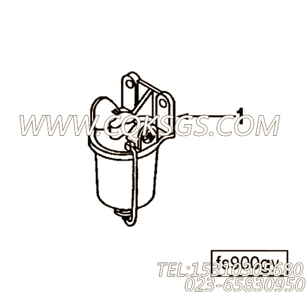 【燃油滤清器】康明斯CUMMINS柴油机的3908633 燃油滤清器