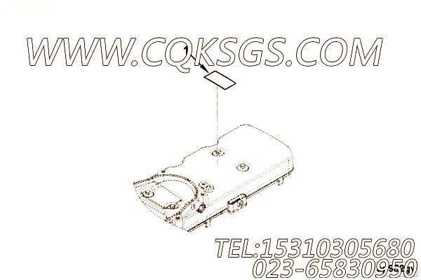 【铭牌】康明斯CUMMINS柴油机的5287623 铭牌