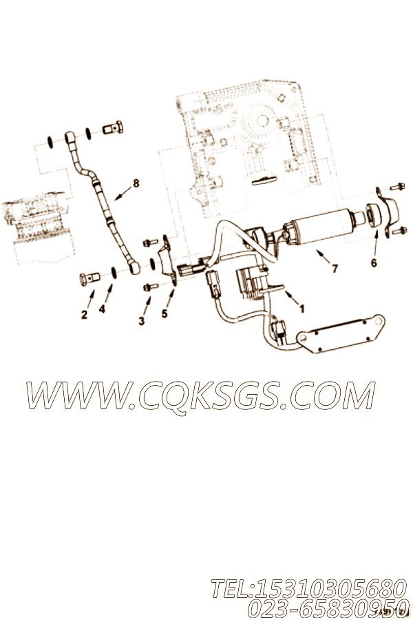 【线束】康明斯CUMMINS柴油机的3964907 线束