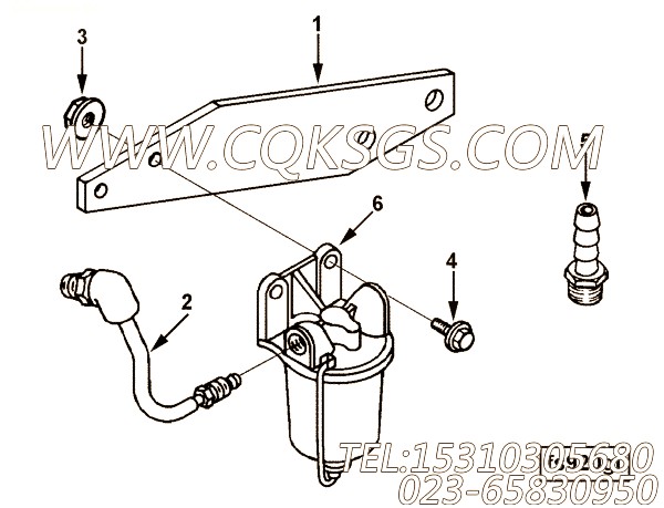 【过滤器支架】康明斯CUMMINS柴油机的3282563 过滤器支架