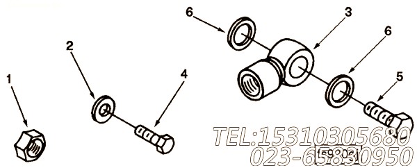 【六角头螺栓】康明斯CUMMINS柴油机的3353143 六角头螺栓