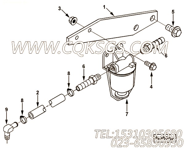 【软管】康明斯CUMMINS柴油机的3284112 软管