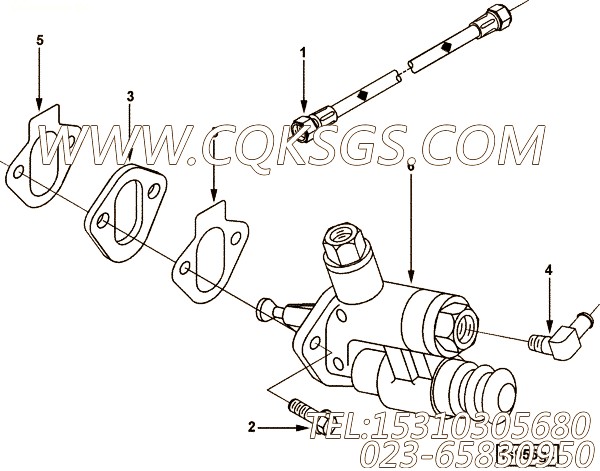 【柔性软管】康明斯CUMMINS柴油机的3284195 柔性软管