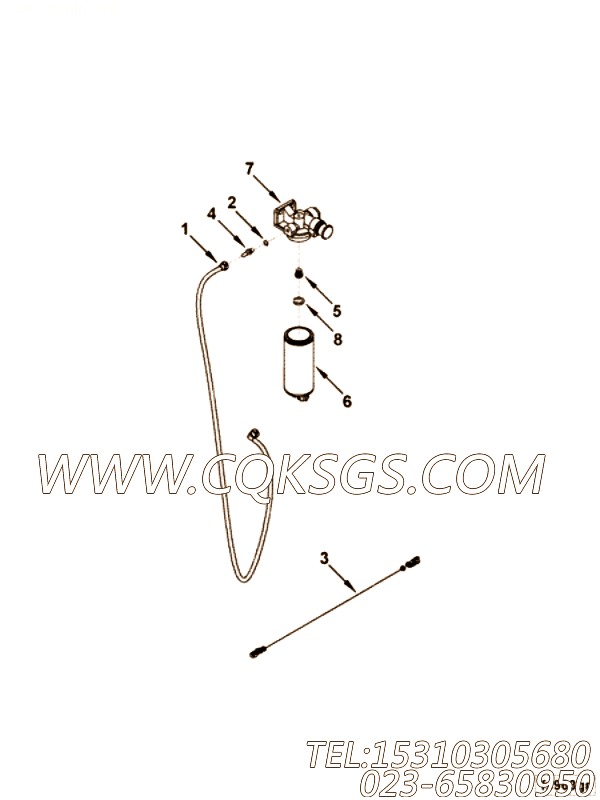【燃油滤清器盖】康明斯CUMMINS柴油机的5264163 燃油滤清器盖