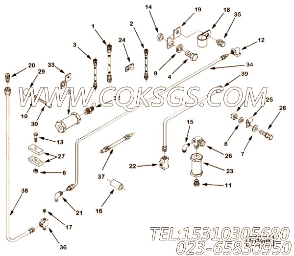 【柔性软管】康明斯CUMMINS柴油机的AK 5013 SS 柔性软管