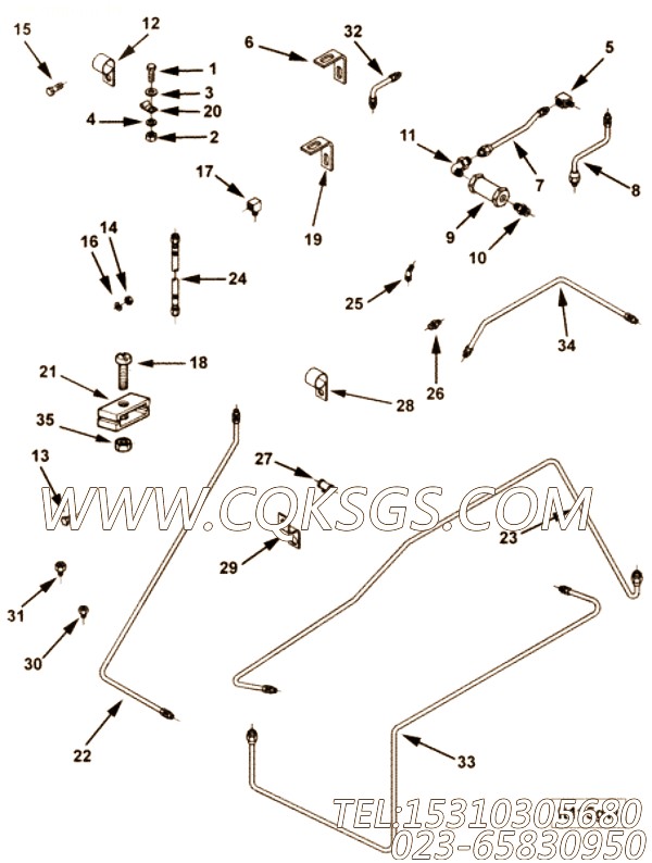 【阳性接头】康明斯CUMMINS柴油机的3200118 阳性接头