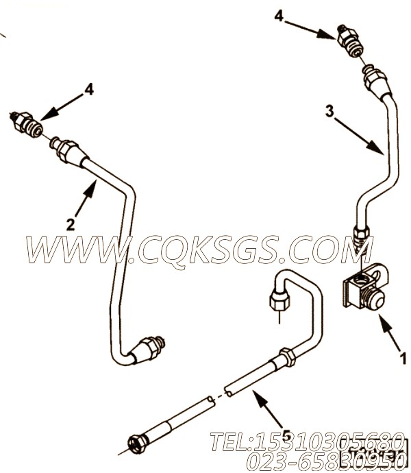 用于进口QSM11柴油机燃油管路