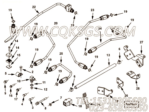 【Ø形密封圈】康明斯CUMMINS柴油机的3331089 Ø形密封圈