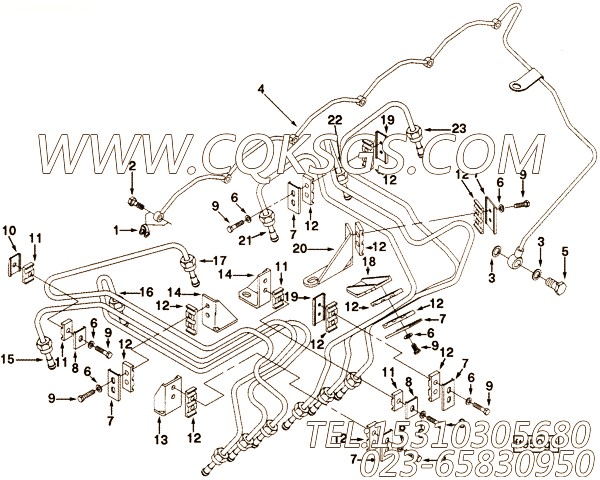 【喷油器的电源管】康明斯CUMMINS柴油机的3924777 喷油器的电源管