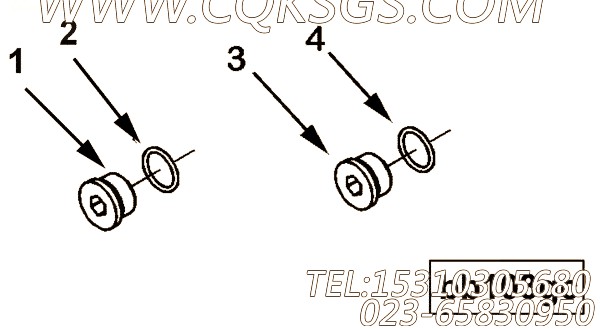 【螺塞】康明斯CUMMINS柴油机的3678602 螺塞