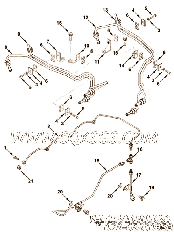 Tube, Injector Fuel Supply