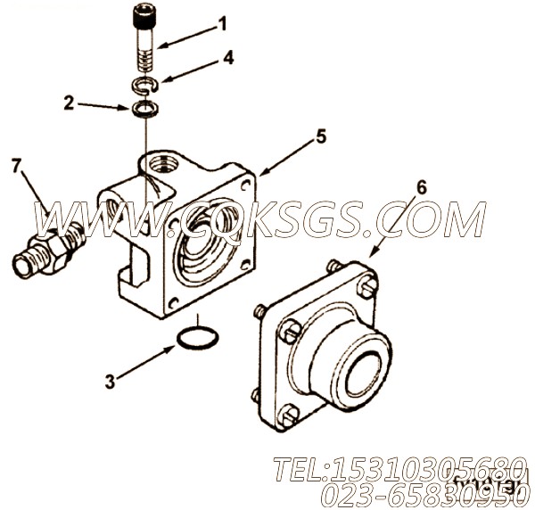 【燃油切断阀】康明斯CUMMINS柴油机的211061 燃油切断阀
