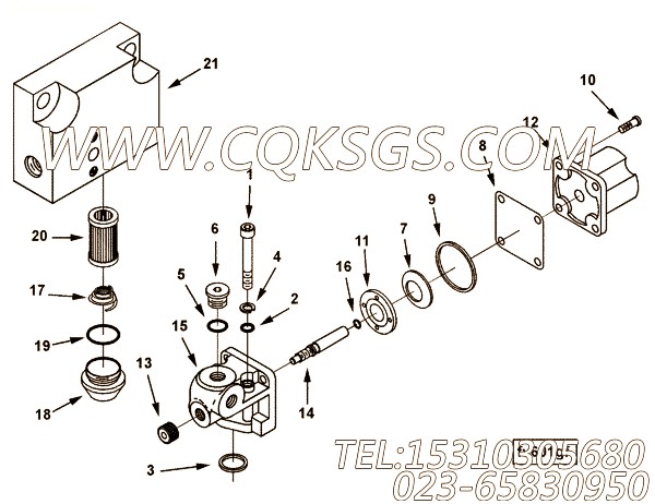 【燃油切断阀】康明斯CUMMINS柴油机的3076343 燃油切断阀