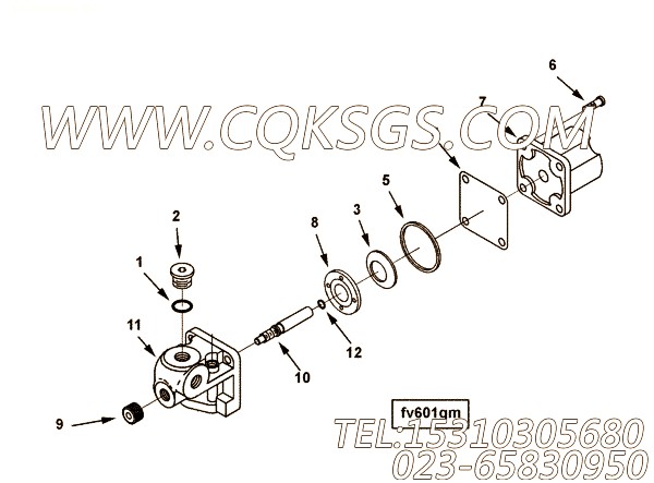 【燃油切断阀】康明斯CUMMINS柴油机的3348328 燃油切断阀