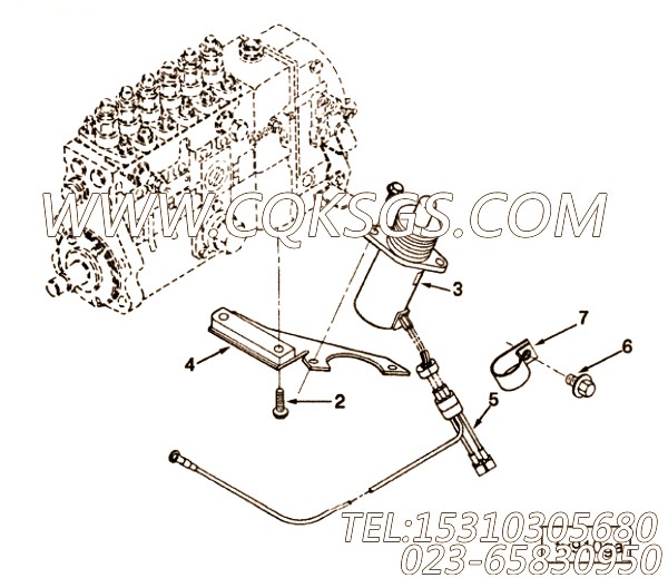 【电磁阀支架】康明斯CUMMINS柴油机的3915517 电磁阀支架