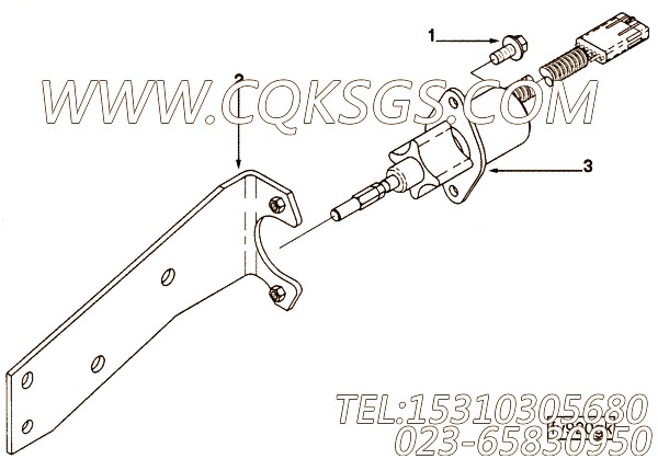 【电磁阀支架】康明斯CUMMINS柴油机的3923256 电磁阀支架