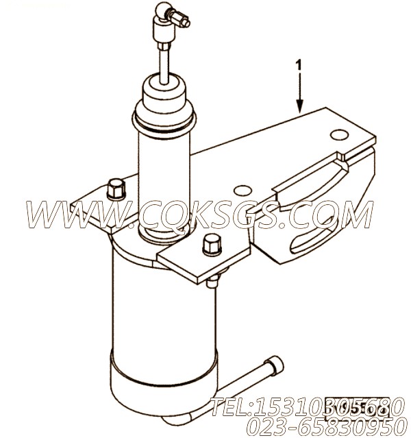 【燃油切断阀】康明斯CUMMINS柴油机的4962803 燃油切断阀
