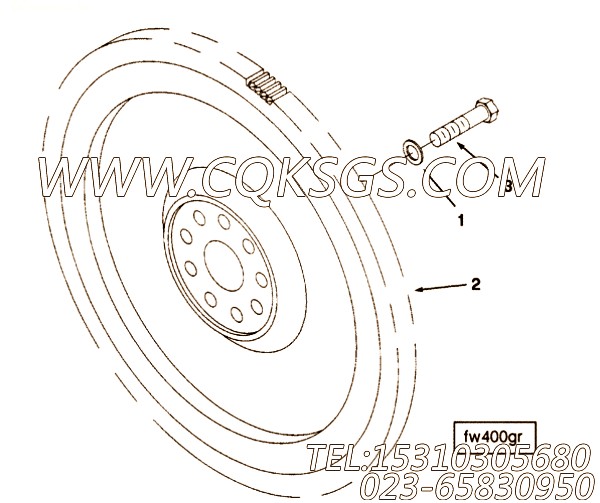 【头锁螺丝】康明斯CUMMINS柴油机的3251706 头锁螺丝